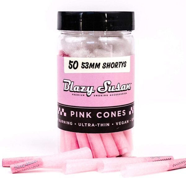 Blazy Susan Pink Cones | 53mm | 50 Count Shorty’s