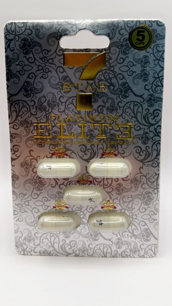 7 Star Platinum Elite Kratom Extract 5 Capsules